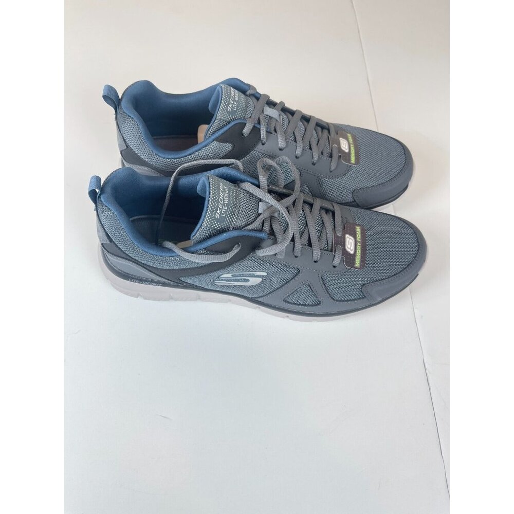 Skechers Sport Memory Foam Shoes 52631/GYNV Size 12 Gray Navy